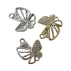 Silver and gold butterfly-shaped pendant, fashionable, versatile and exquisite gift box set Item Picture